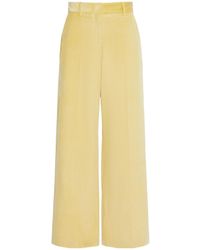 Weekend by Maxmara - Cotton Velvet Trousers - Lyst