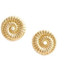 Self-Portrait - Crystal-Embellished Spiral Earrings - Lyst