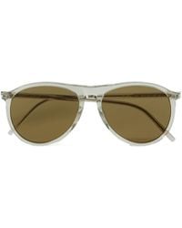 Saint Laurent - Eyewear Aviator Frame Sunglasses - Lyst