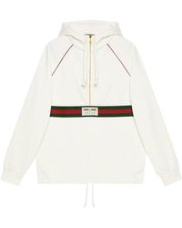 Gucci - Sweatshirt With Web And Label - Lyst