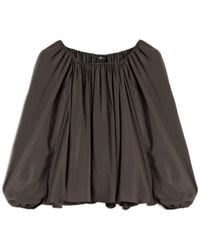 7 For All Mankind - Off-Shoulder Pleated Top - Lyst