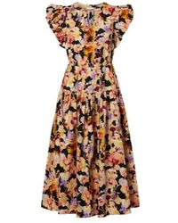Ulla Johnson - Marin Floral Cotton Poplin Midi Dress - Lyst