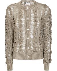Comme des Garçons - Comme Des Garçons Open-Knitted Cardigan - Lyst