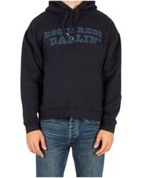 DSquared² - Logo Printed Drawstring Hoodie - Lyst