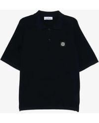 Stone Island - Button Polo Shirt - Lyst