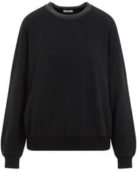 Brunello Cucinelli - Monili-Chain Crewneck Sweatshirt - Lyst