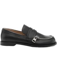 JW Anderson - Zip-Detail Penny Loafers - Lyst