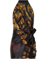 Dries Van Noten - Carfys Printed Wrap Top - Lyst