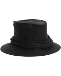 Yohji Yamamoto - Draped Bucket Hat - Lyst