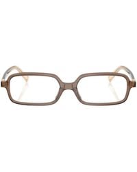 Miu Miu - Eyewear Miu Regard Pillow Frame Glasses - Lyst