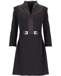 Elisabetta Franchi - Tone Buckle Dress - Lyst