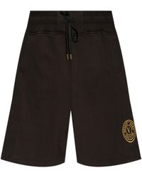 Versace Jeans Couture - Couture Logo Embroidered Drawstring Shorts - Lyst