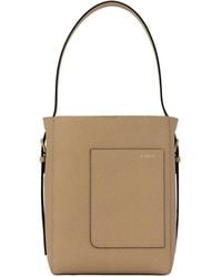 Valextra - Open Top Mini Bucket Bag - Lyst