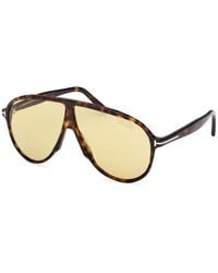 Tom Ford - Eyewear Oversized Pilot Frame Sunglasses - Lyst