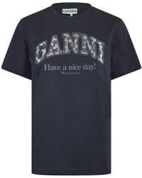 Ganni - Graphic Baby Tee - Lyst