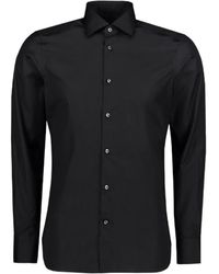 ZEGNA - Lapel Long-Sleeved Shirt - Lyst