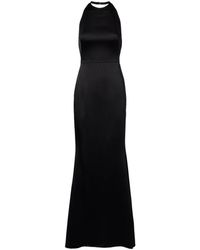 Givenchy - Satin-Crepe Halterneck Gown - Lyst