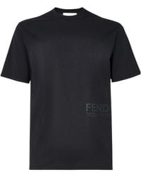 Fendi - Logo Printed Crewneck T-Shirt - Lyst