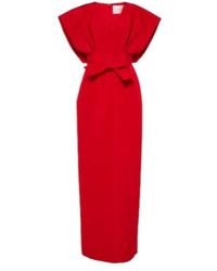 Carolina Herrera - Bow-Detail Silk Faille Gown - Lyst