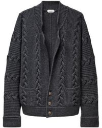 Versace - Wool-Cashmere Knit Cardigan - Lyst