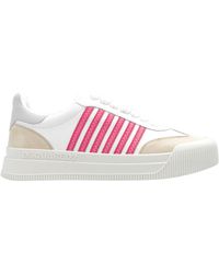 DSquared² - Striped Round Toe Sneakers - Lyst