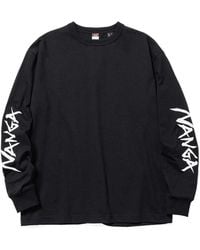 NANGA - Logo Long-Sleeve T-Shirt - Lyst
