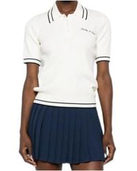 Sporty & Rich - Short-Sleeved Knit Polo Shirt - Lyst