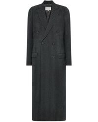 Maison Margiela - Virgin Wool Long Coat - Lyst