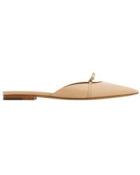 Ferragamo - Ferragamo Mini Bow Pointed-Toe Mules - Lyst