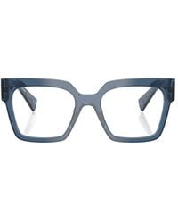 Miu Miu - Eyewear Square Frame Full Rim Glasses - Lyst