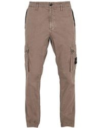Stone Island - Slim-Fit Cargo Trousers - Lyst