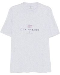 Brunello Cucinelli - Graphic-Print T-Shirt - Lyst