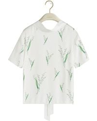 Dior - Blouse With Tied Collar - Lyst
