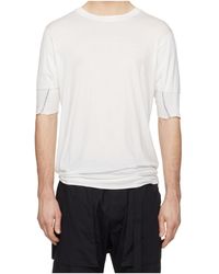 Thom Krom - Worked Stitching T-Shirt - Lyst
