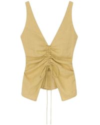 Nanushka - Linen Drawstring Top - Lyst