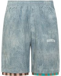 Barrow - Elasticated Waistband Checked Shorts - Lyst