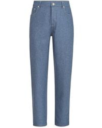 Brunello Cucinelli - Virgin Wool Flannel Five-Pocket Trousers - Lyst