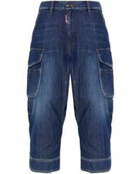 DSquared² - Cropped Cargo Jeans - Lyst