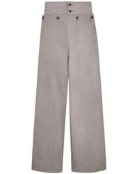Uma Wang - Button-Up Casual Pants - Lyst