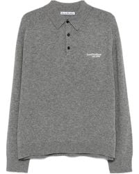 Acne Studios - Logo Polo Knitted Sweater - Lyst