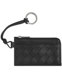 Bottega Veneta - Intrecciato L-Zippered Card Holder - Lyst