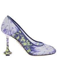 Loewe - Sequinned Floral Toy Pumps 90 - Lyst