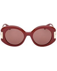 Max Mara - Round Frame Sunglasses - Lyst