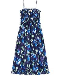 Ulla Johnson - Silk Floral-Print Maxi Dress - Lyst