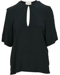 Semicouture - Keyhole-Neckline Top - Lyst