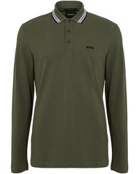 BOSS - Longsleeve Polo Shirt - Lyst