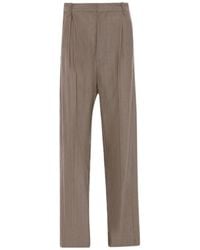 Victoria Beckham - Pleated Waist Trousers - Lyst