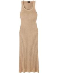 Tom Ford - Metallic-Threading Midi Dress - Lyst