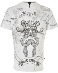 Just Cavalli - Printed Short-Sleeved T-Shirt - Lyst
