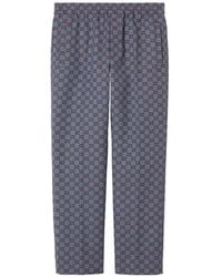 Gucci - Gg Pied-De-Poule Wool Leisure Pants - Lyst